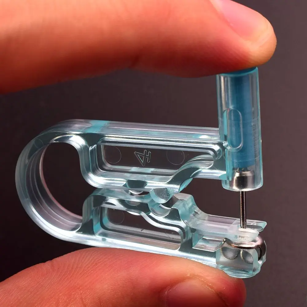 20/1PCS Blue Ear Piercing Gun Kit Asepsis Disposable Healthy Safety Earring Piercer Tool Machine Kit Studs Nose Lip Body Jewelry