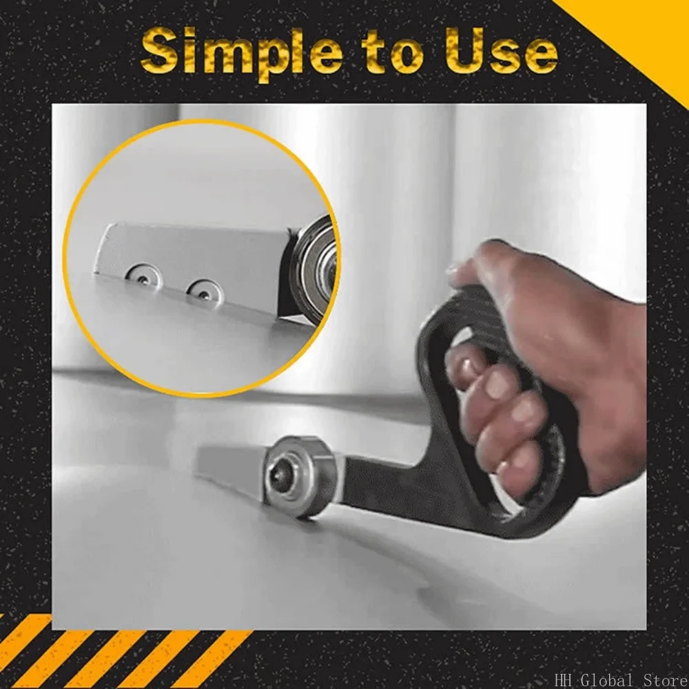Heavy Duty Hand Pull Type Sheet Metal Cutter Ergonomic Grip Sharp Blade Fast Cutting for Stainless Steel Aluminum Alloy Plate