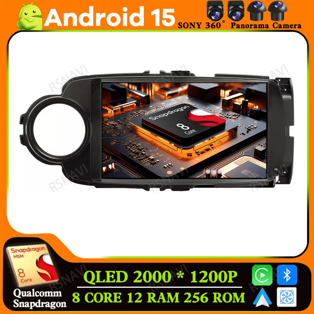 

Android 15 for Toyota Yaris 2012 2013 2014 2015 2016 2017 DVD Stereo Head Unit Navigation Car Radio 4G LTE DSP Autoradio 5G WIFI