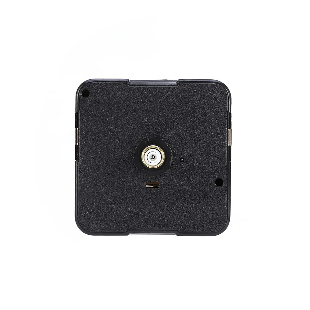 Black Color Quartz Clock Movement 2.2x2.2x0.63in Battery Powered Clock Repair Kit Mute Mechanism Shaft length 13mm