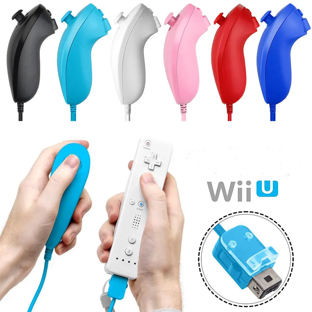 

Nunchuck Controller Joystick Gamepad Replacement for wii Nunchuck Controller, Compatible with Nintendo Wii & Wii U Video Game G