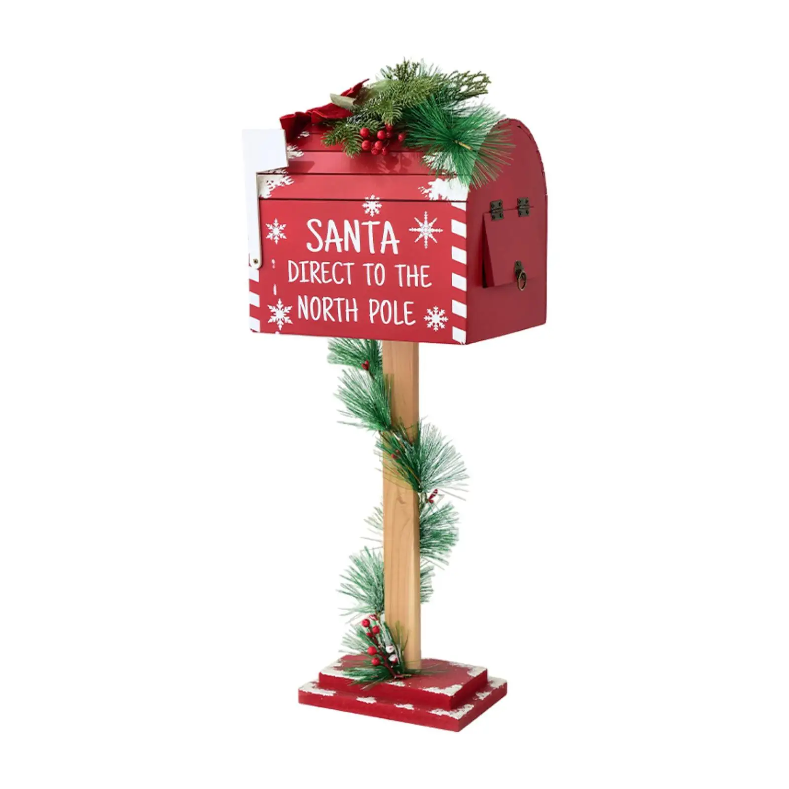 

Christmas Decoration Santa Mailbox Letter Box 24.4 inch Decorative Postbox