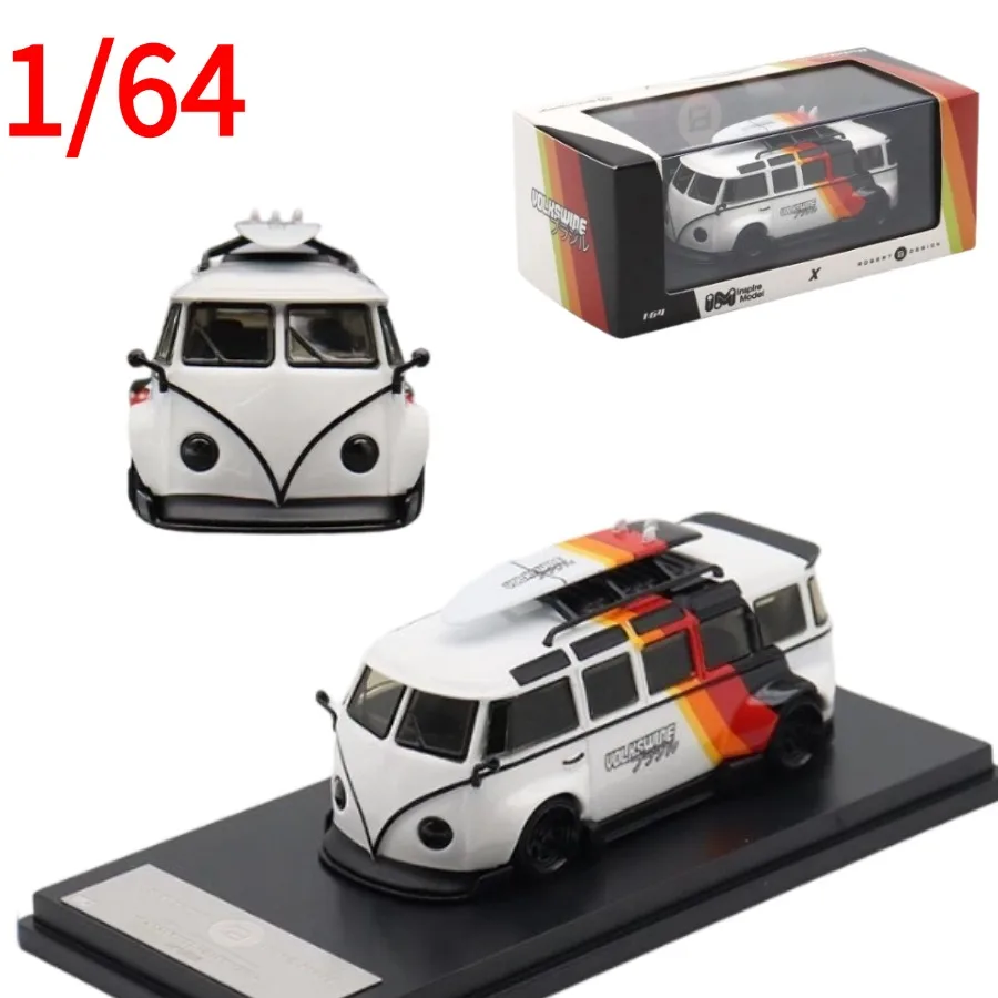 

Коллекционная модель автомобиля IM Diecast 1:64 Volkswagen T1 Bus Rob3works, игрушечный автобус VW, игрушки для мальчиков, подарок