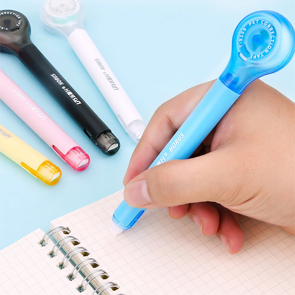 6 M เทปแก้ไข Macaron สี Creative Design Corrector ปากกาสบายถือ Kawaii เครื่องเขียนอุปกรณ์โรงเรียน