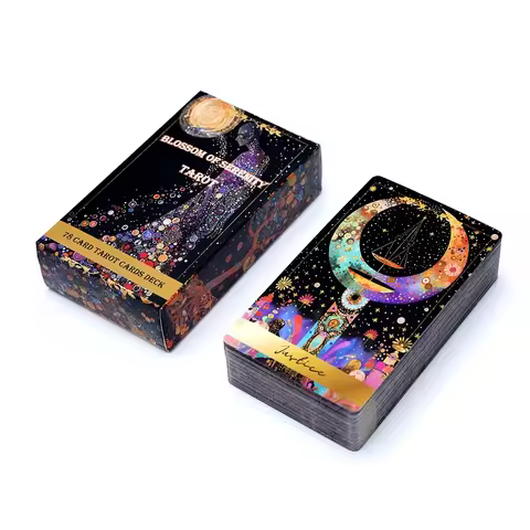 Blossom of Serenity Tarot Cards A 78 Deck English Fortune Telling Tarot Deck Family Party Leisure Table Game