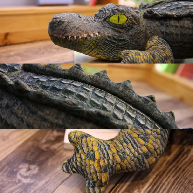 40cm Reallife Plush Crocodile Toy Stuffed Simulation Animal Soft Doll Alligator Pillow for Children Birthday Gift for boy