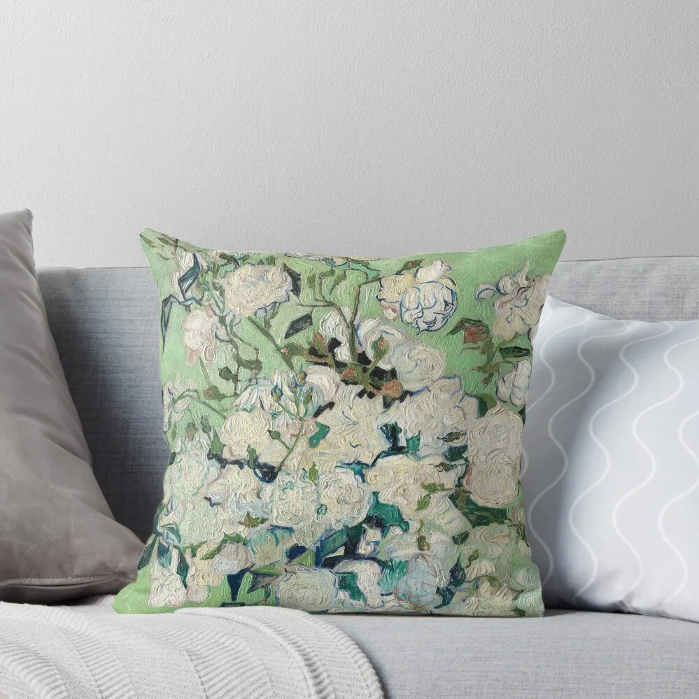 

Van Gogh, Roses, 1890 Throw Pillow Pillowcase Cushion Sofas Covers christmas ornaments 2025 anime girl pillow