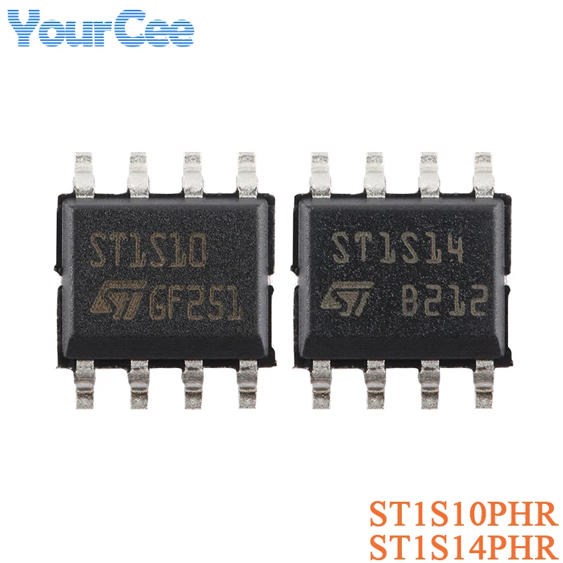 2Pcs ST1S10PHR ST1S14PHR ST1S10 ST1S14 SOP-8 Voltage Regulator Chip IC Chip SMD