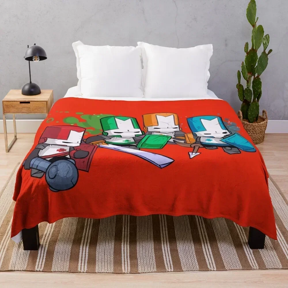 

castle crashers Throw Blanket Color Fast Cozy Throw Blanket