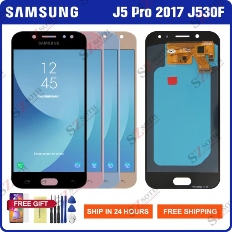 

5.0'' Super Amoled Screen For Samsung Galaxy J5 2017 J530 LCD Display Touch Screen Digitizer Assembly For Samsung J530 J