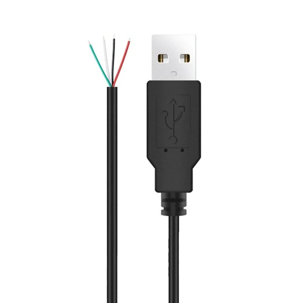 2Pin 4Pin USB Type A Male/Female To Bare Open End 2 Core 4 Cores USB Data Quick Charging Cable 0.3M 1M 2M