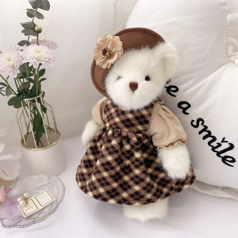 

teddy bear plush stuffed toys with clothes to wear and take off plush joint teddy bear doll for kids toys girl birthday gifts