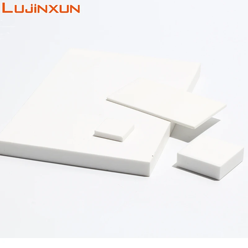 LUJINXUN10pcs Thin Alumina Ceramic Insulating Sheet 0.6-0.8m Industrial High Temperature Thermal Conductive Substrate Customized