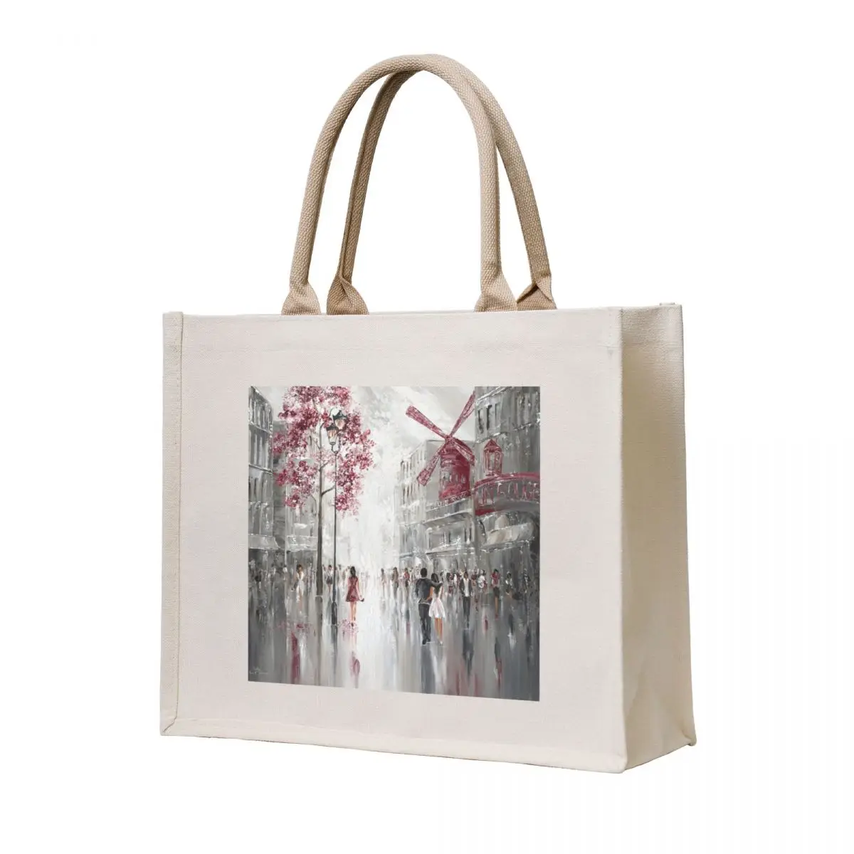 

Moulin Rouge, Paris Cityscape Tote Bag canvas bags canvas tote bags large tote bag