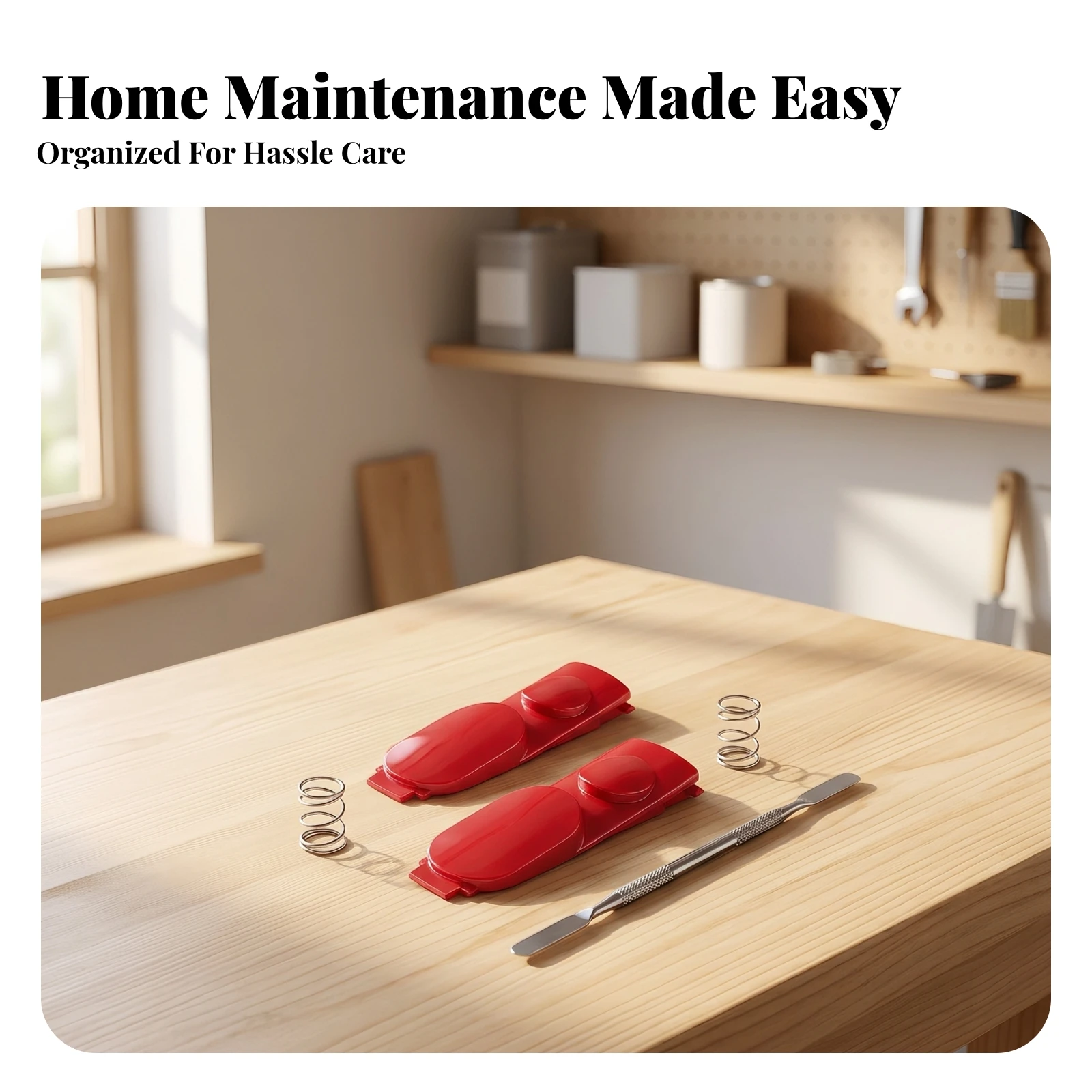 2 Pieces Vacuum Wand Latch with Spring Replacement Spring Loaded Clip Latch Hardware for DIY Repairers, Home Maintenance