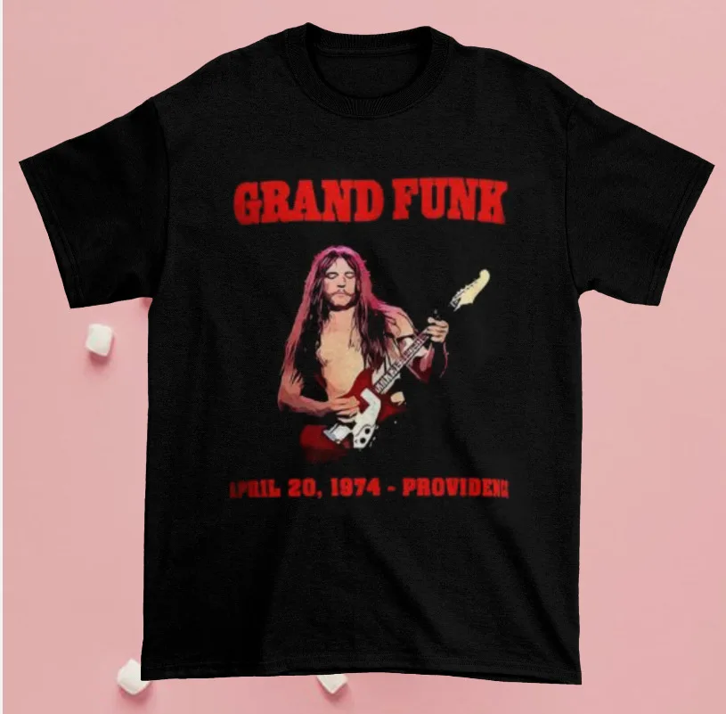 Rare Singer Grand Funk Railroad Gift fans Black unisex Shirt