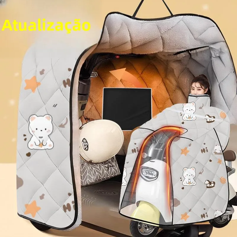 2024-new-xlarge-thickened-fleece-vehicle-windproof-cover-oxford-cloth-unisex-single-person-cowl-style-windproof-coat