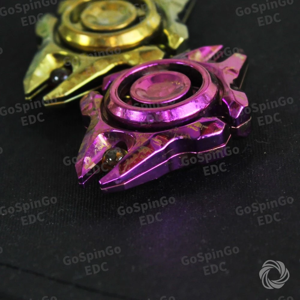 Möbius EDC Arco lungo Cristallo di ghiaccio Titanio Fidget Spinner Fidget Giocattoli per adulti Gadget per alleviare l'ansia Disegni originali