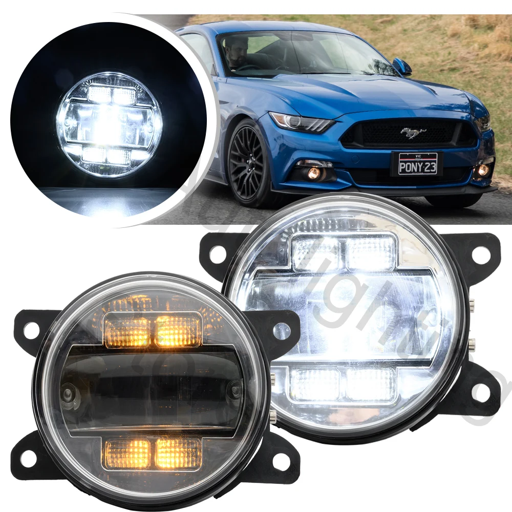 LED Fog Light /DRL/turn signal light For Ford Mustang C-Max Focus II Fiesta V Mondeo IV Fusion Transit