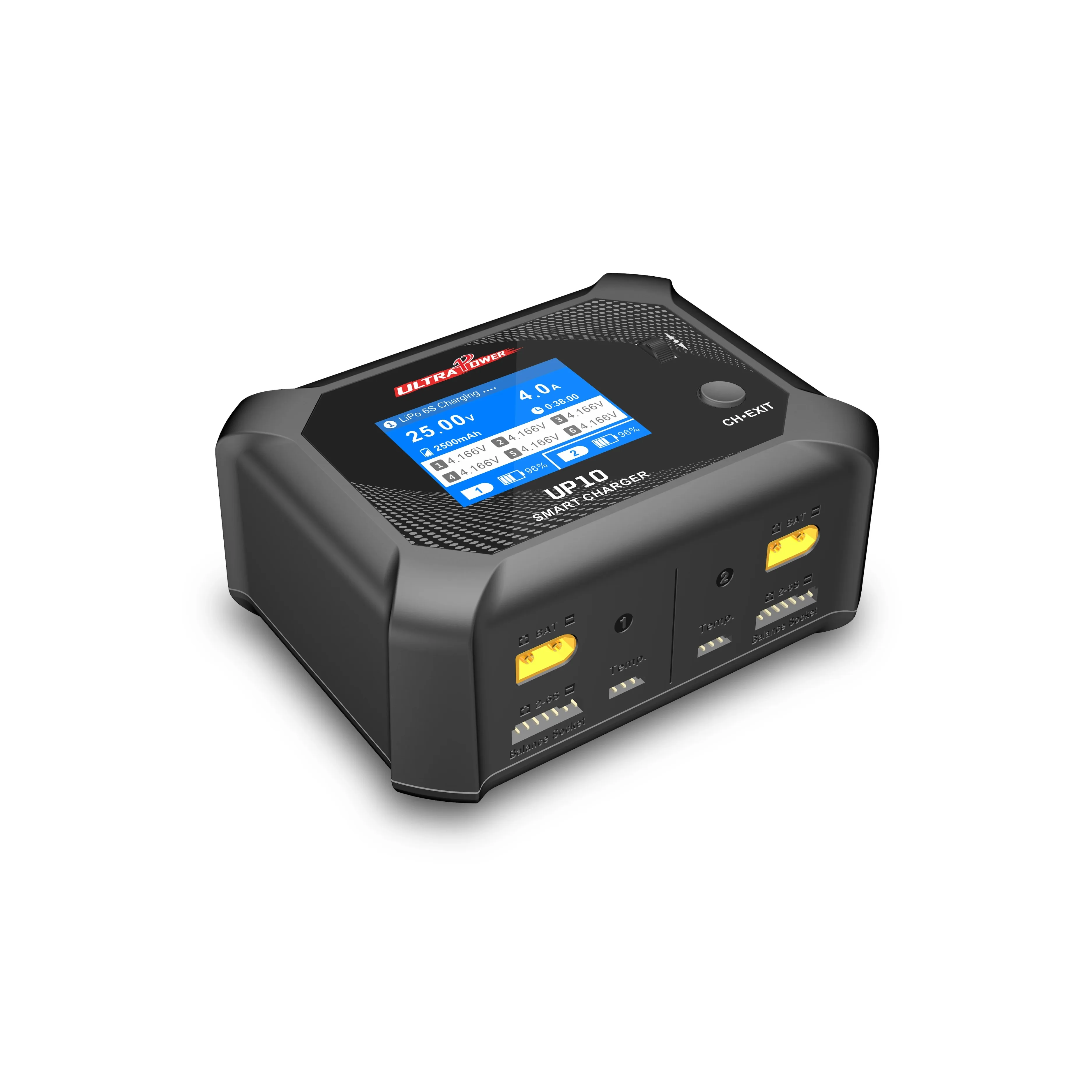 UltraPower UP10 Balance Charger AC100W/DC200W Output Voltage 0.1-26.7V Dual-Channel for  LiHv LiPo LiFe Lilon NiMH Pb Battery