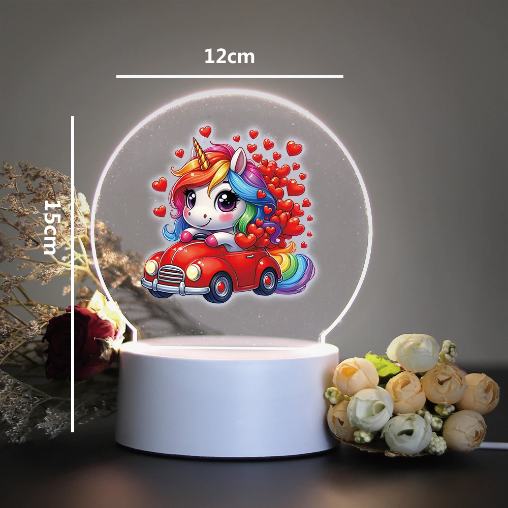 unicorn 3D Led For Home Children\'S Night Light Night Light 3D Illusion Lamp