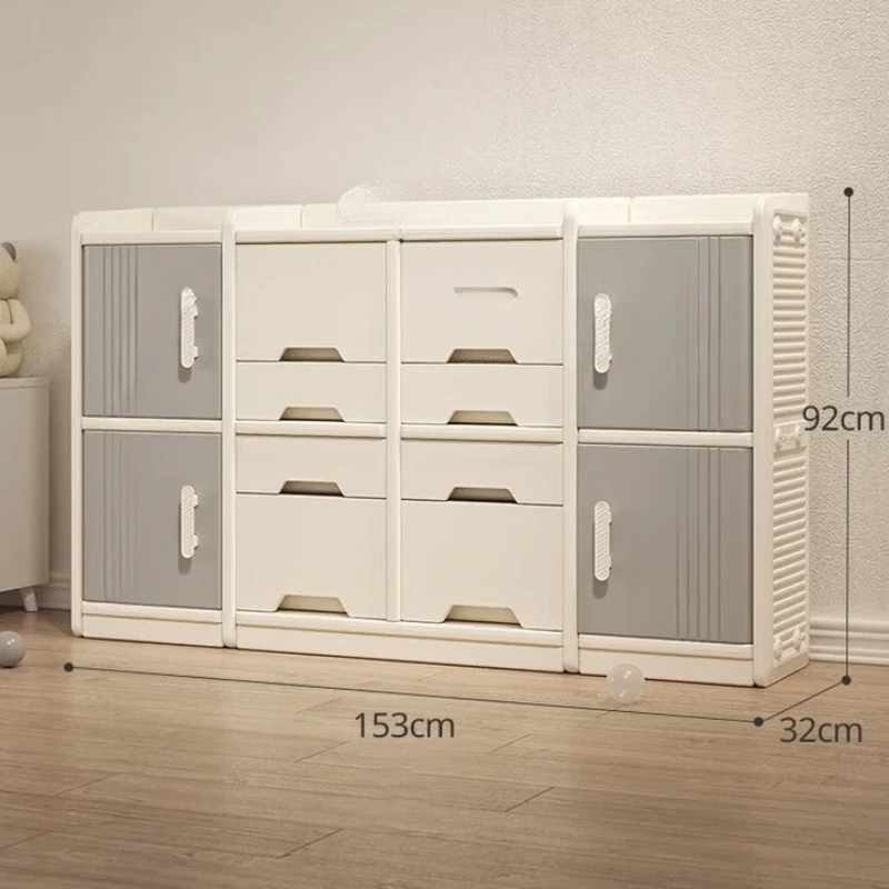 

Children's storage rack, floor-to-ceiling household baby product feeding table storage cabinet