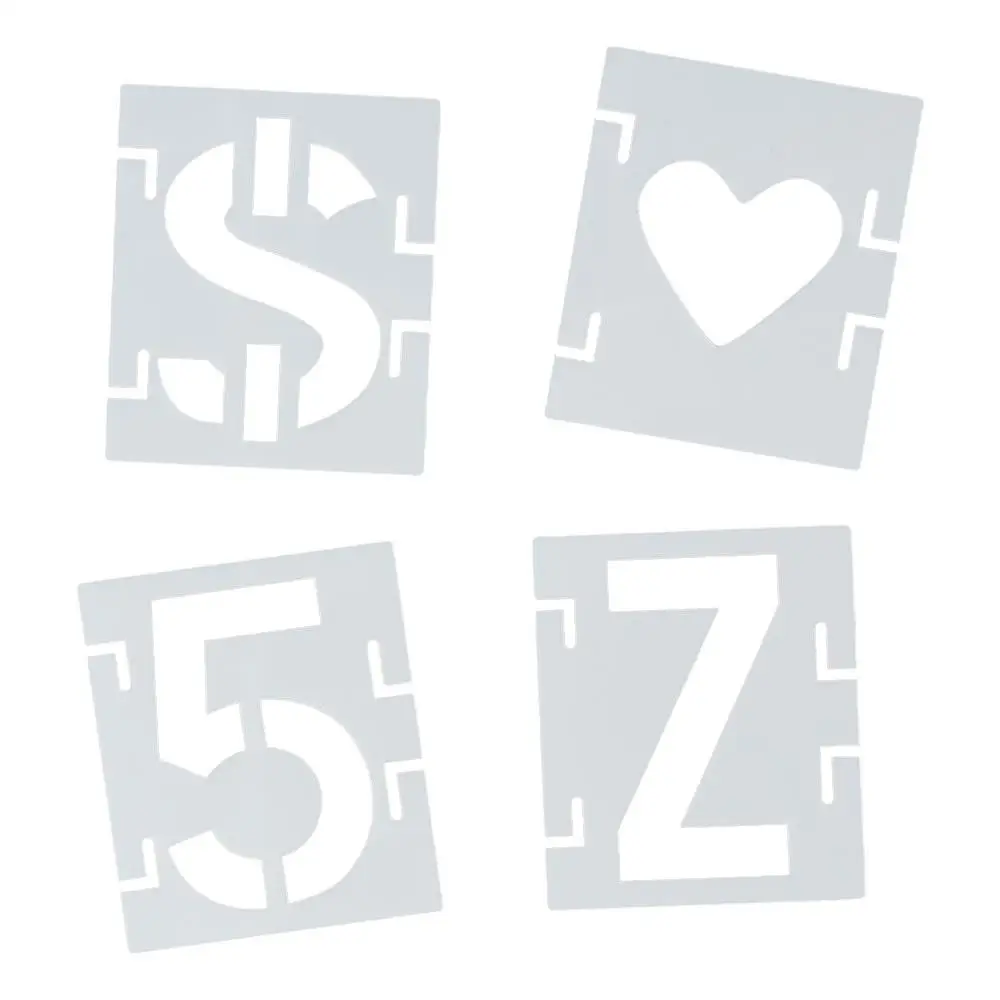 For Door 2/3/4/5inch Letter Stencils Alphabet Large Stencils For Painting Numbers Alphabet Drawing Templates DIY craft