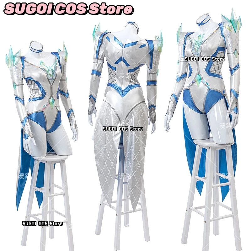 Game Emma Frost Cosplay Queen Costume XS-3XL Sexy Battle Bodysuit Women's Jumpsuit Zentai Suit Anime Party Masquerade Tights
