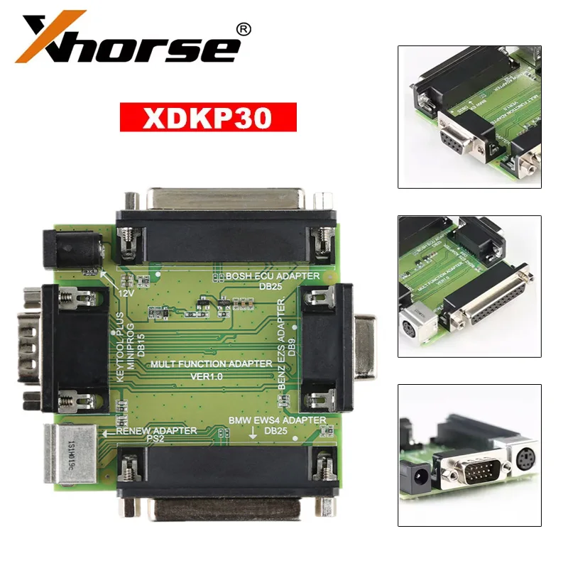 

Xhorse XDKP30 Multi-function Adapter For Benz EZS EWS4 Work With VVDI MINI Prog Key Programmer Tool For BOSH ECU Renew 4 in 1