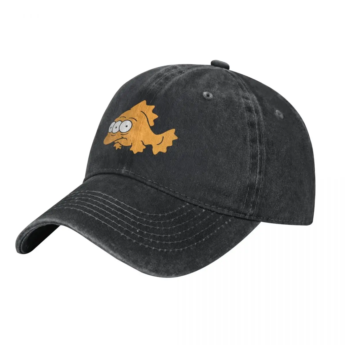 blinky funny cartoon 3 eyed fish Baseball Cap Streetwear Hat Baseball Cap Big Size Hat Women Men's