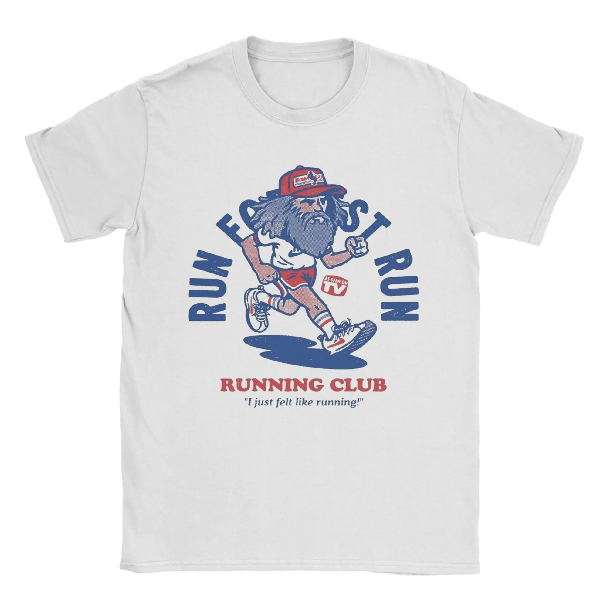 Forrest gump Running T Shirts Men Cotton Novelty T-Shirt Crew Neck  Tees Short Sleeve Clothes Gift Idea