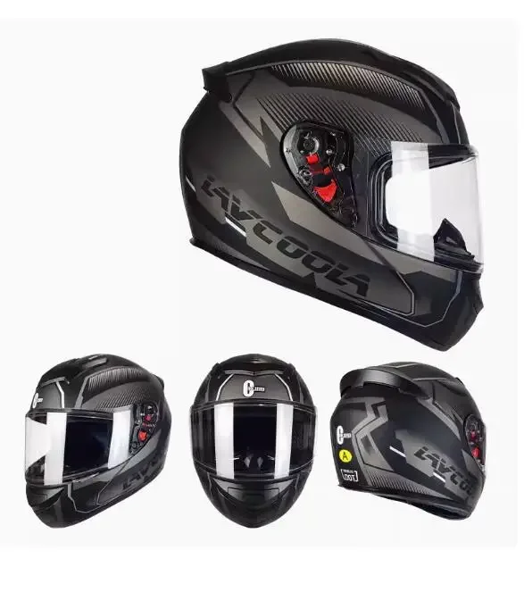 3c Certification Carbon Fibre Full Face Helmet Male Motorcycle Helmet Locomotive Safety Helmet Bluetooth Headset Capacetes Casco