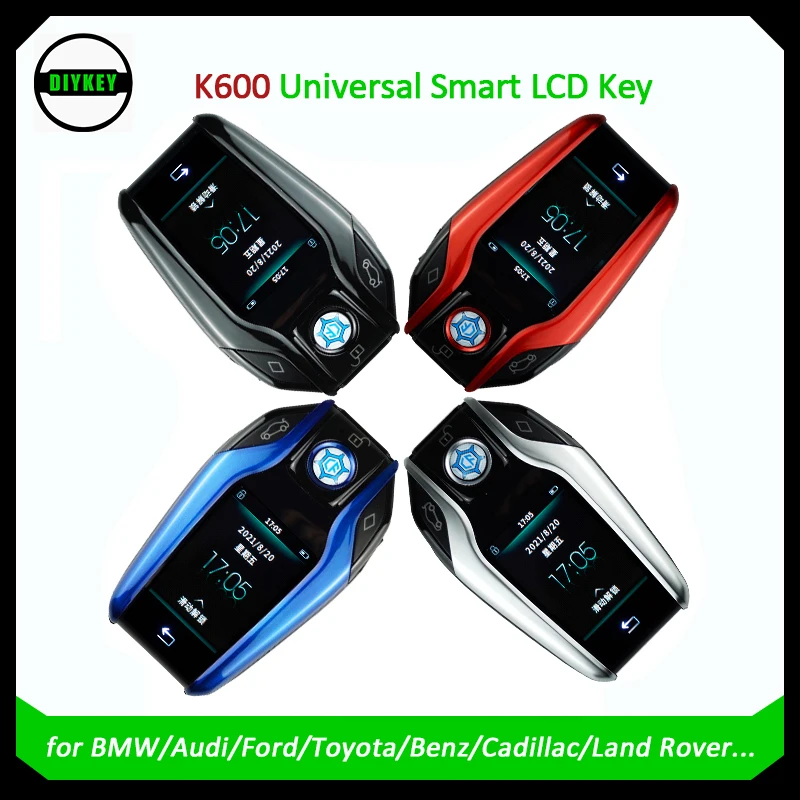 

DIYKEY K600 Universal Keyless Entry Modified Smart LCD Car Remote Key Newest K600 for Benz Bmw Audi VW Hyundai Nissan Smart Key