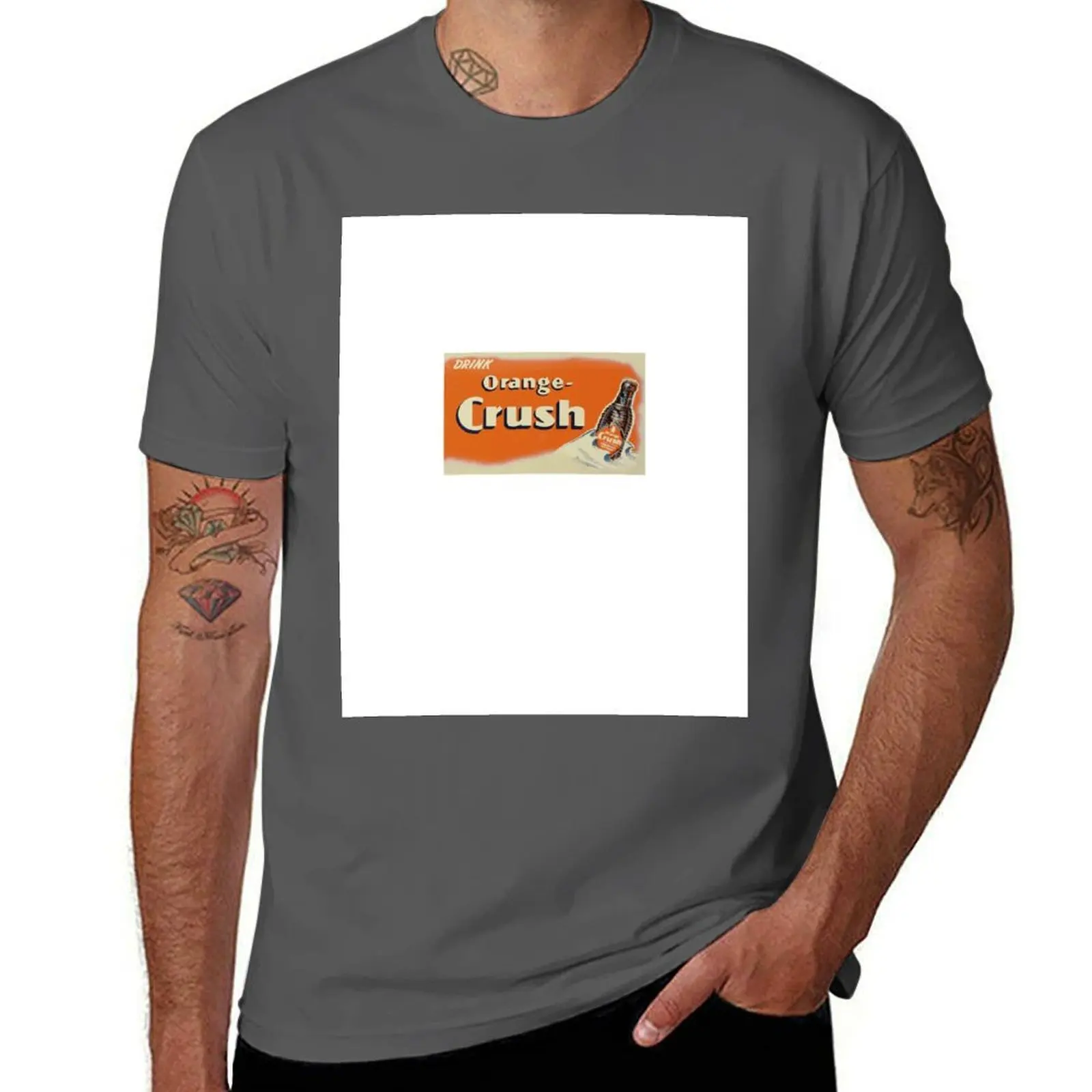 

Vintage Orange Crush Orange Soda- Drink Orange Crush T-Shirt Work Wear Simple Tee Shirt