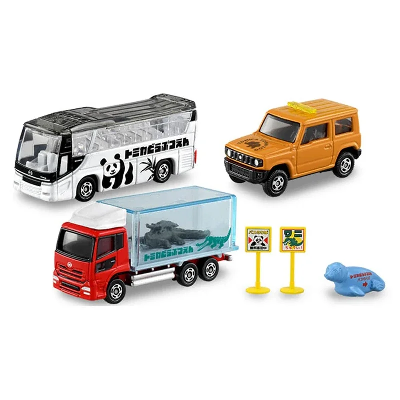 Takara Tomie Dierentuin Set Auto Legering Speelgoed Motorvoertuig Diecast Metalen Model Kids Xmas Cadeau Speelgoed Voor Jongens