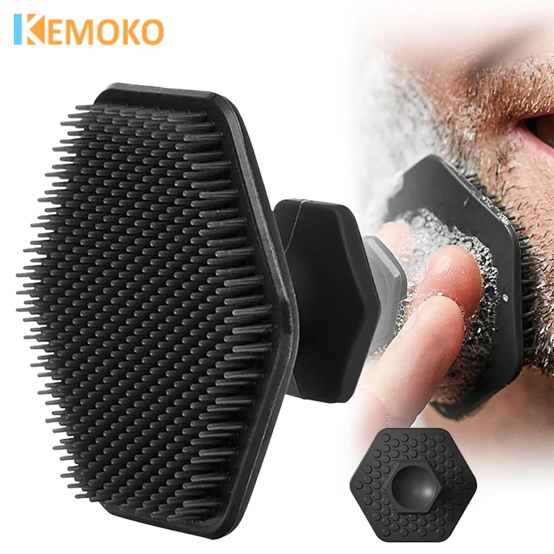 

Men Facial Cleaning Brush Scrubber Silicone Mini Face Deep Clean Shave Massage Face Scrub Cleaner Skin Care beauty