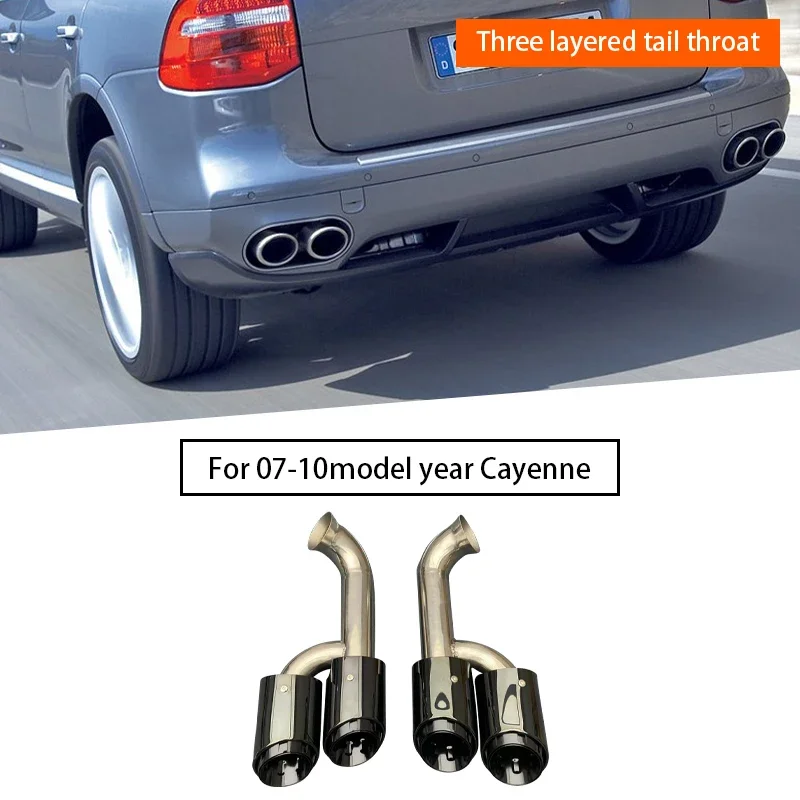 Muffler Tip Exhaust Tail Pipe Throat for Porsche Cayenne 957 2007-2010