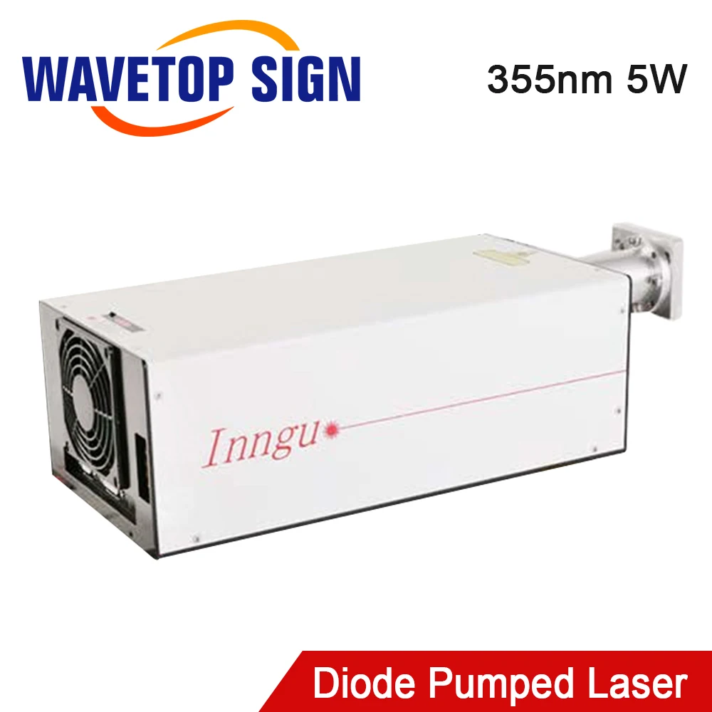 WaveTopSign 355nm Diode Bơm Rắn Laser 5W UV Laser Mô Đun Cho Thủy Tinh/PCB Đánh Dấu 3D Máy In