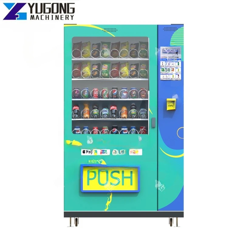 YG Soda Fountain Drink Vending Machines Retail Item 24 Hours Self-service Fully Automatic Snack Vending Machine for Food