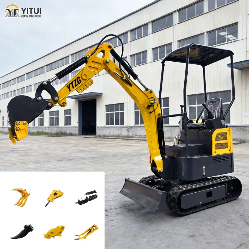 

Customized Home Garden 1.5 Ton Mini Excavator Hydraulic Crawler Small Digger for Residential Use Excavator for Home Projects