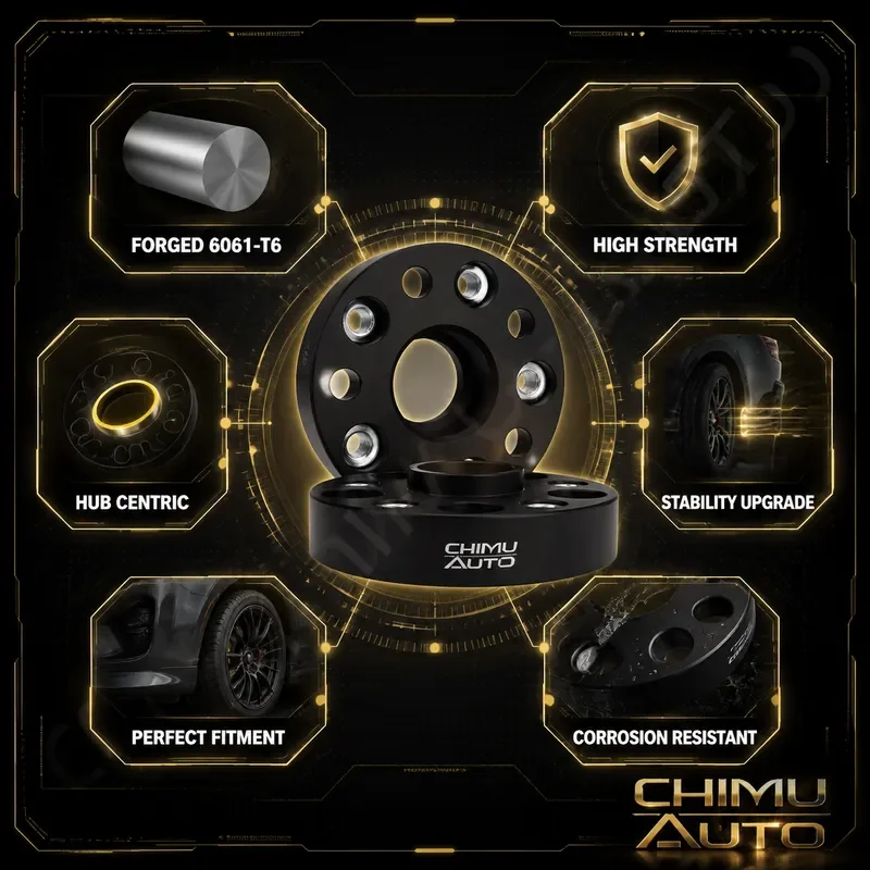 【CHIMU AUTO】 For Porsche 911 718 Panamera Cayenne Macan Forged Wheel Spacer Adapter 5x130 71.6mm Hubcentric Kit