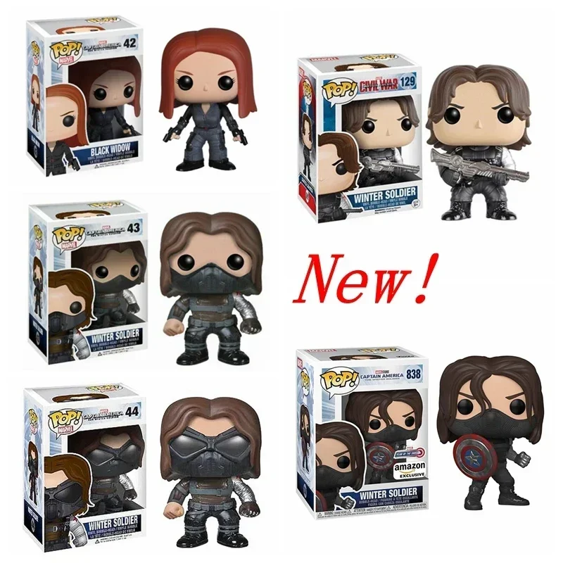 FUNKO POP Капитан Америка Зимний солдат в маске # 42 43 #   44 # # 129 # 838 экшн-фигурка модель игрушки для подарка на день рождения