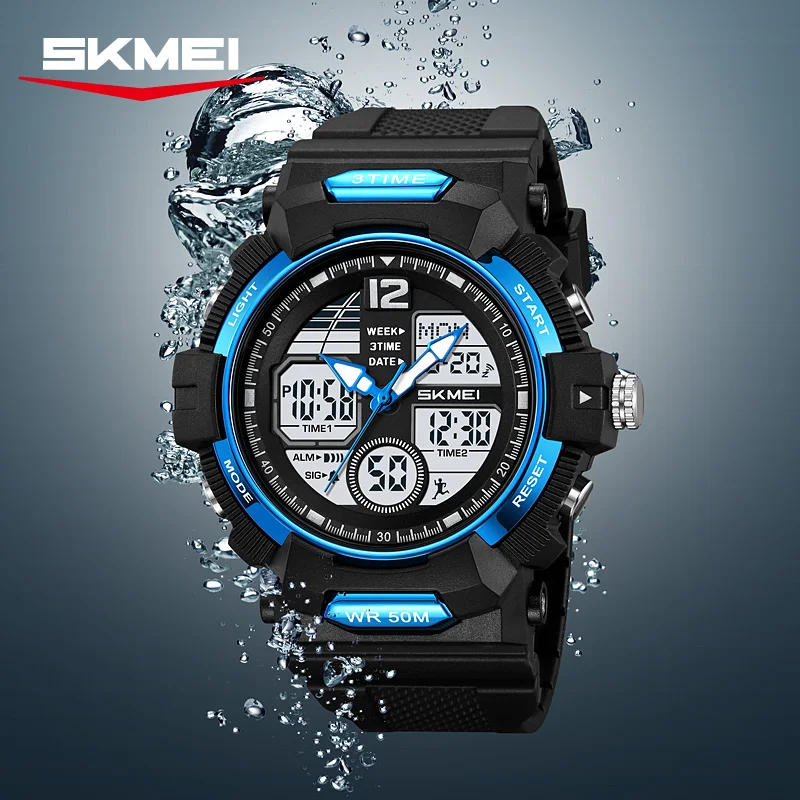 SKMEI Multifunctional Casual Digital Watches Fashion Design Waterproof Chrono Wristwatches Sports  Alarm Watches For Men Women
