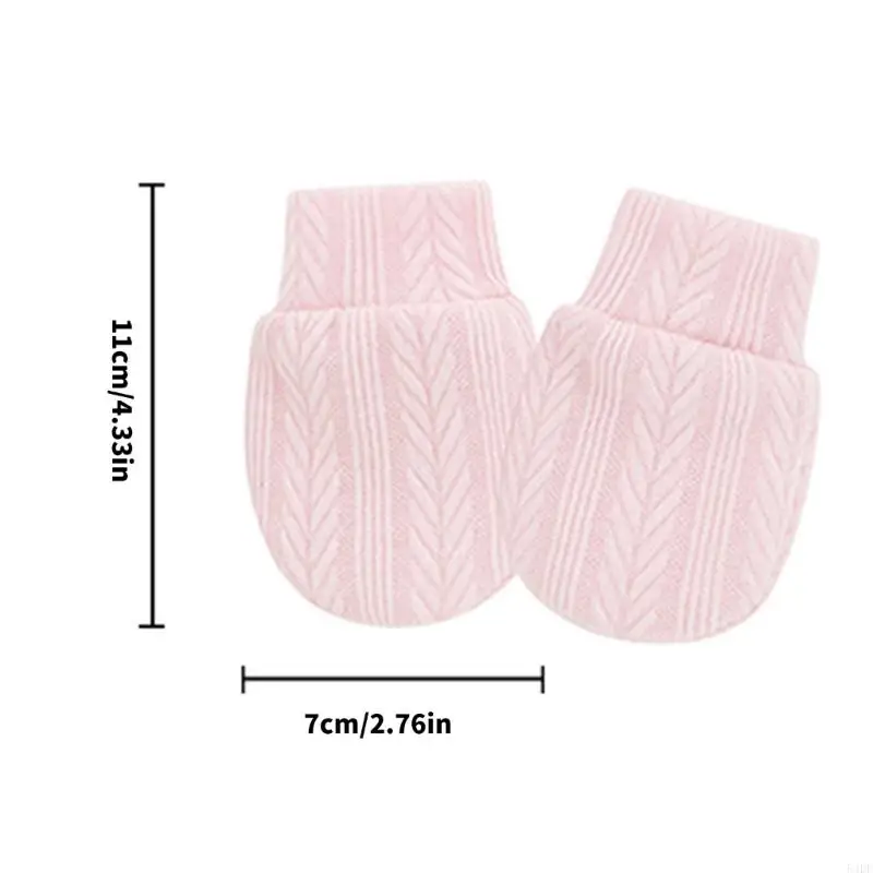 54DF Защитные средства для рук новорожденных Эластичный браслет Хлопковые варежки предотвращают появление царапин на коже