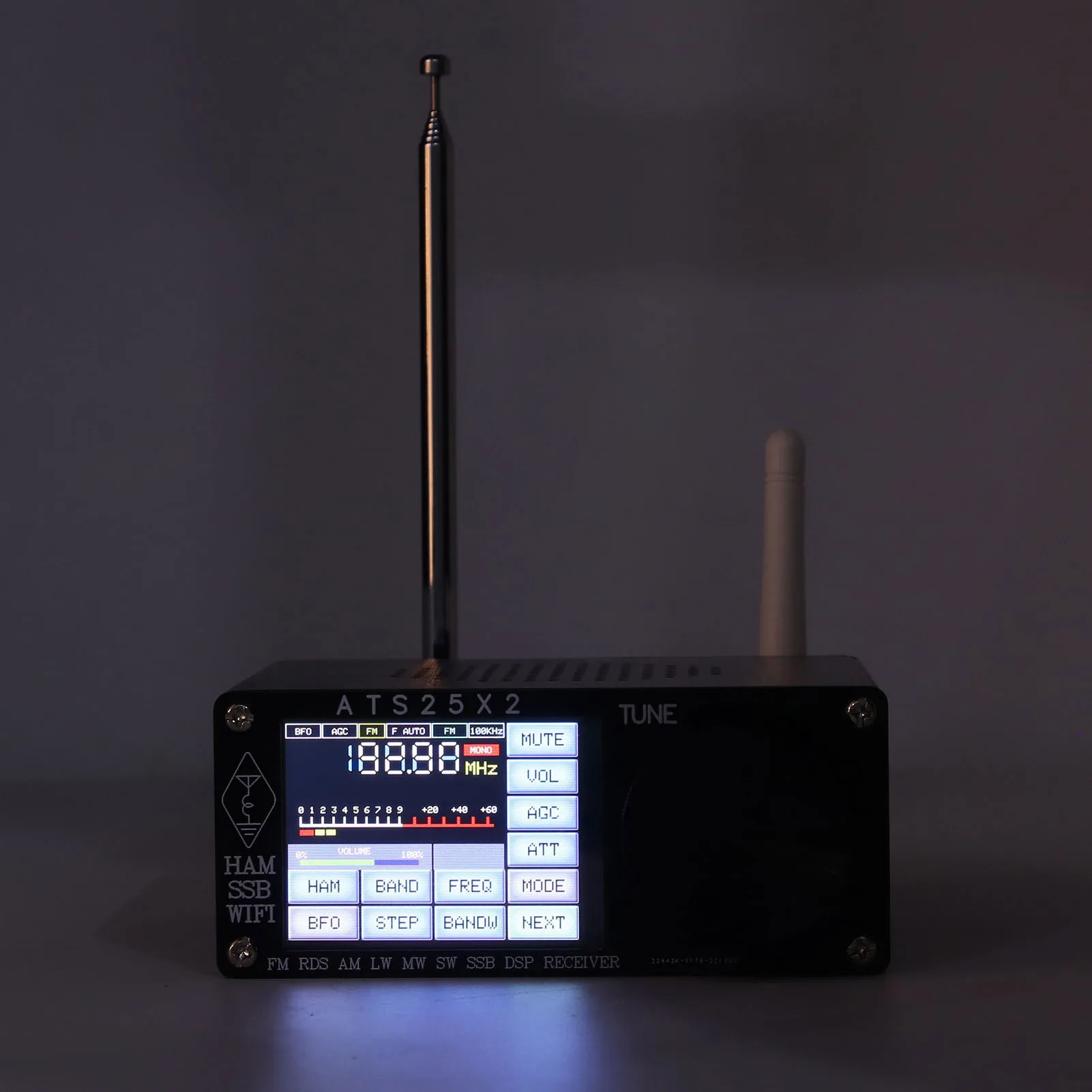 Receiver Radio Receiver Full Band Receiver Full Band Radio Receiver  Shortwave Multi Modes with Spectrum Scanning ATS25X2