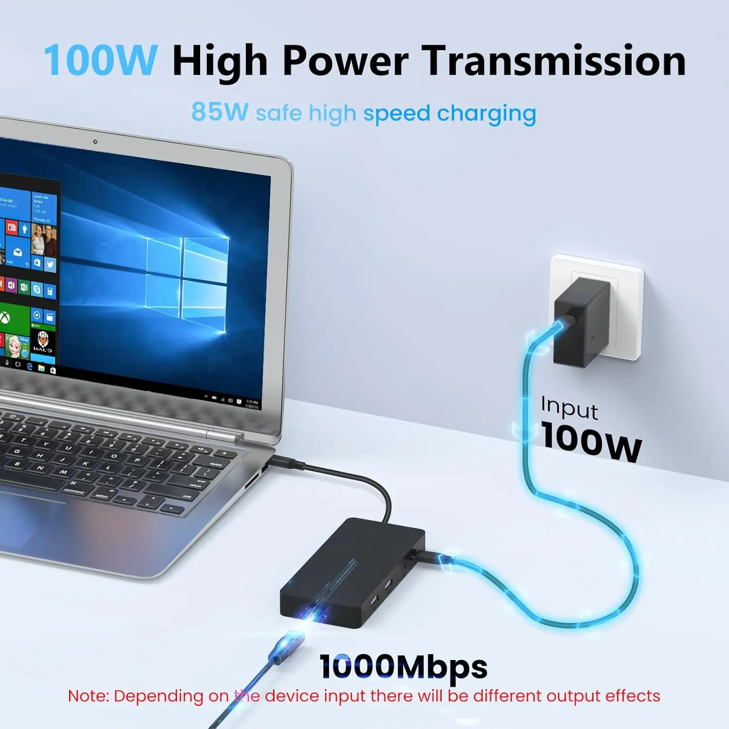 USB-C Docking Station with Dual 4K HDTV, Gigabit LAN, Fast Charging, and Card Reader for MacOS