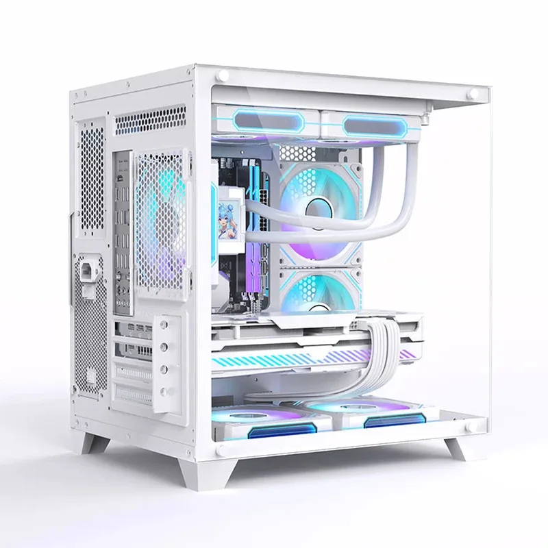Komputer Desktop Gaming Tinggi Pabrik AMD-Ryzen 5 Set Komputer Rumah Rakitan PC Desktop Gamer
