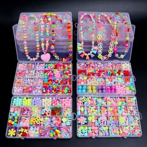 Juego de cuentas DIY para ninas Kit de fabricacion de joyas para ninos cuentas de perlas para pulseras anillos collares Kits creativos juguete artesanal de arte AliExpress