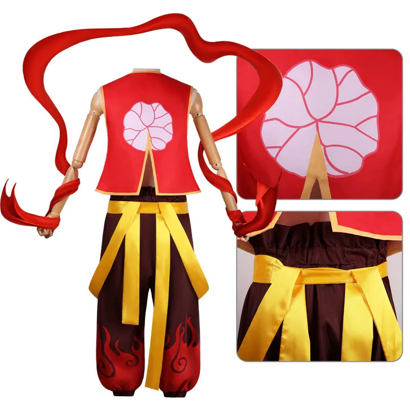 Nezha Cosplay Anime Magic Kid Ne Zha 2 Costumi Set completo Puntelli carini Vestito Parrucca Vestito da film per adulti Bambini Gioco di ruolo Costume