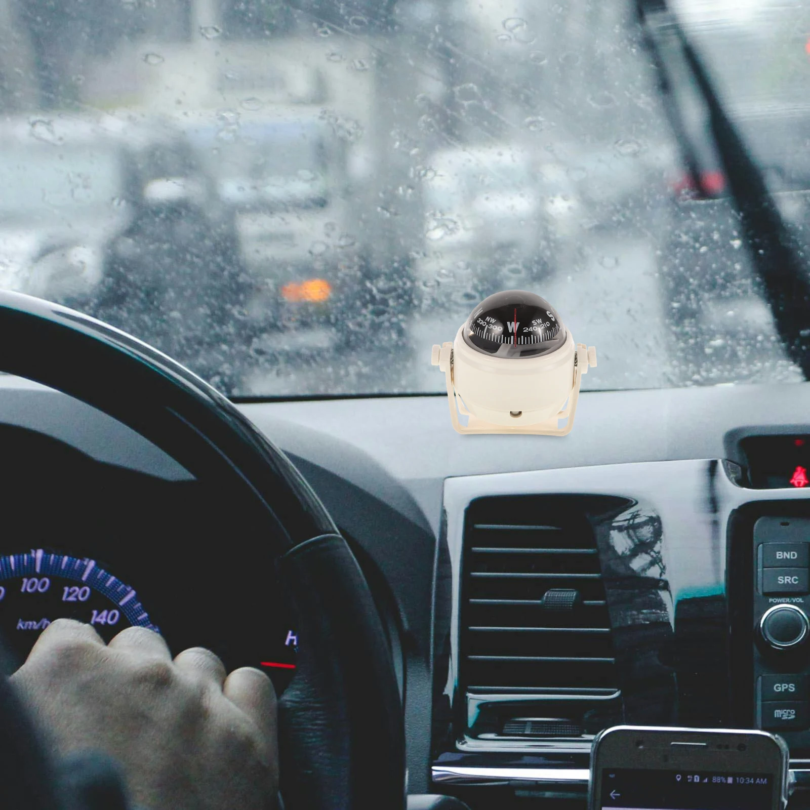 

Boat For Marine Dash Small Ball Compass Car Dashboard Navigation Tool Vehicle Mount Marine Compass Dash Mount